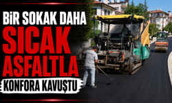 Bir sokak daha sıcak asfaltla konfora kavuştu