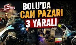 Bolu'da feci kazada 3 kişi yaralandı
