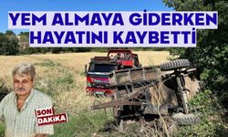 Traktör devrildi, sürücü kurtulamadı