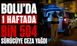 Bolu'da 1 haftada bin 504 sürücüye ceza yağdı