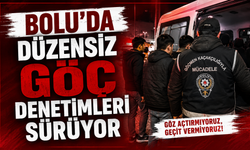 BOLU’DA DÜZENSİZ GÖÇ DENETİMLERİ SÜRÜYOR