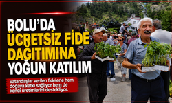 Bolu'da ücretsiz fide dağıtımına yoğun katılım