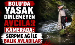 Bolu'da yasak dinlemeyen avcılar kamerada