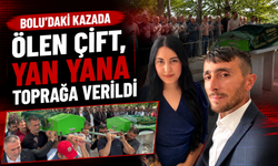Bolu'daki kazada ölen çift, yan yana toprağa verildi