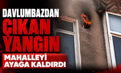 Davlumbazdan çıkan yangın mahalleyi ayağa kaldırdı