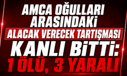 Amca oğulları arasındaki alacak verecek tartışması kanlı bitti: 1 ölü, 3 yaralı