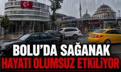 Bolu’da sağanak hayatı olumsuz etkiliyor