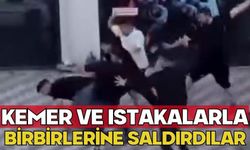 Kemer ve ıstakalarla birbirlerine saldırdılar