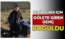 Serinlemek için gölete giren genç boğuldu