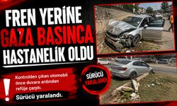 Fren yerine gaza basınca hastanelik oldu