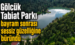 Gölcük Tabiat Parkı bayram sonrası sessiz güzelliğine büründü