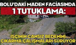 Bolu'daki maden faciasında 1 tutuklama: İşçinin cansız bedenini çıkarma çalışmaları sürüyor