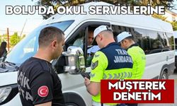 Bolu'da okul servislerine müşterek denetim