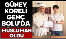 Güney Koreli genç Bolu'da Müslüman oldu
