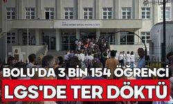 Bolu'da 3 bin 154 öğrenci LGS'de ter döktü