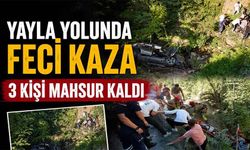 Yayla yolunda feci kaza