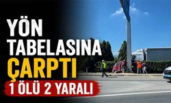 Yön tabelasına çarpan panelvanda can pazarı