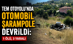 TEM Otoyolu’nda otomobil şarampole devrildi: 1 kişi hayatını kaybetti, 3 yaralı