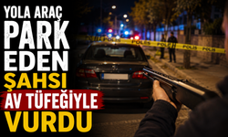 Yola araç park eden şahsı av tüfeğiyle vurdu