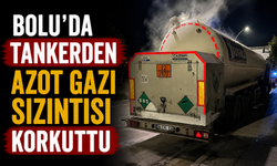 Bolu’da tankerden azot gazı sızıntısı korkuttu