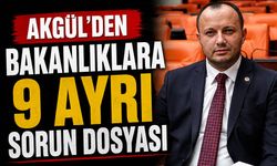 Akgül’den Bakanlıklara 9 Ayrı Sorun Dosyası