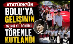 Atatürk'ün Bolu'ya gelişinin 92'nci yıl dönümü törenle kutlandı