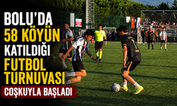 Bolu’da 58 köyün katıldığı futbol turnuvası coşkuyla başladı