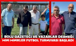 Bolu Gazeteci ve Yazarlar Derneği Mini Minikler Futbol Turnuvası başladı