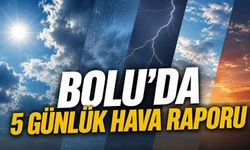 BOLU'DA 5 GÜNLÜK HAVA RAPORU