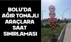 Bolu'da ağır tonajlı araçlara saat sınırlaması