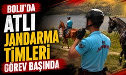 Bolu'da atlı jandarma timleri görev başında