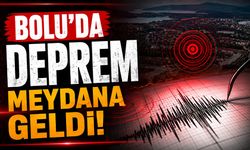 Bolu'da Deprem Meydana Geldi