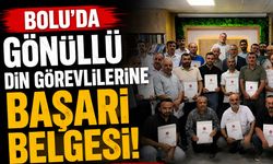 Bolu'da gönüllü din görevlilerine başarı belgesi