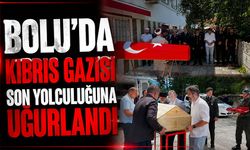 Bolu’da Kıbrıs gazisi son yolculuğuna uğurlandı