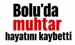 Bolu'da muhtar hayatını kaybetti