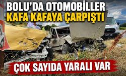 Bolu’da otomobiller kafa kafaya çarpıştı