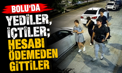 Bolu'da yediler, içtiler; hesabı ödemeden gittiler