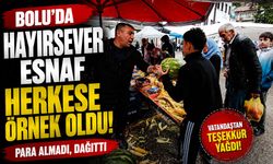 Bolu’da hayırsever esnaf herkese örnek oldu