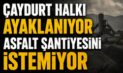Çaydurt Halkı Ayaklanıyor Asfalt Şantiyesini İstemiyor