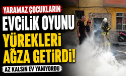 Yaramaz çocukların evcilik oyunu yürekleri ağza getirdi: Az kalsın ev yanıyordu