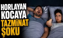 Horlayan kocaya tazminat şoku