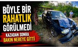 Kaza yaptı ama uykusunu ötelemedi