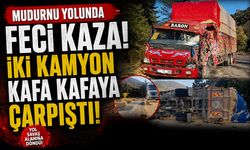 Mudurnu Yolunda Feci Kaza! İki Kamyon Kafa Kafaya Çarpıştı