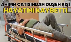 Ahırın çatısından düşen kişi hayatını kaybetti