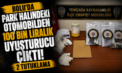 Bolu'da park halindeki otomobilden 100 bin liralık uyuşturucu çıktı: 2 tutuklama