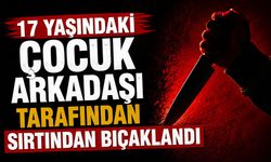 17 yaşındaki çocuk arkadaşı tarafından sırtından bıçaklandı