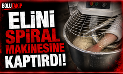 Elini spiral makinesine kaptırdı