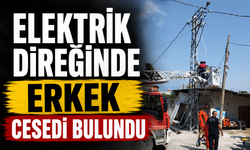 Elektrik direğinde erkek cesedi bulundu