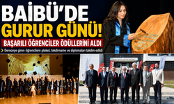 BAİBÜ’de gurur günü! Başarılı öğrenciler ödüllerini aldı