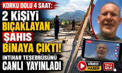 Korku dolu 4 saat: 2 kişiyi bıçaklayan şahıs binaya çıktı! İntihar teşebbüsünü canlı yayınladı